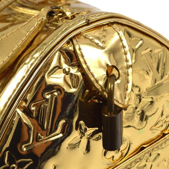 Louis Vuitton Gold Monogram Miroir Speedy 30 Handbag M95272 SP1006 161839 - Picture 2 of 16